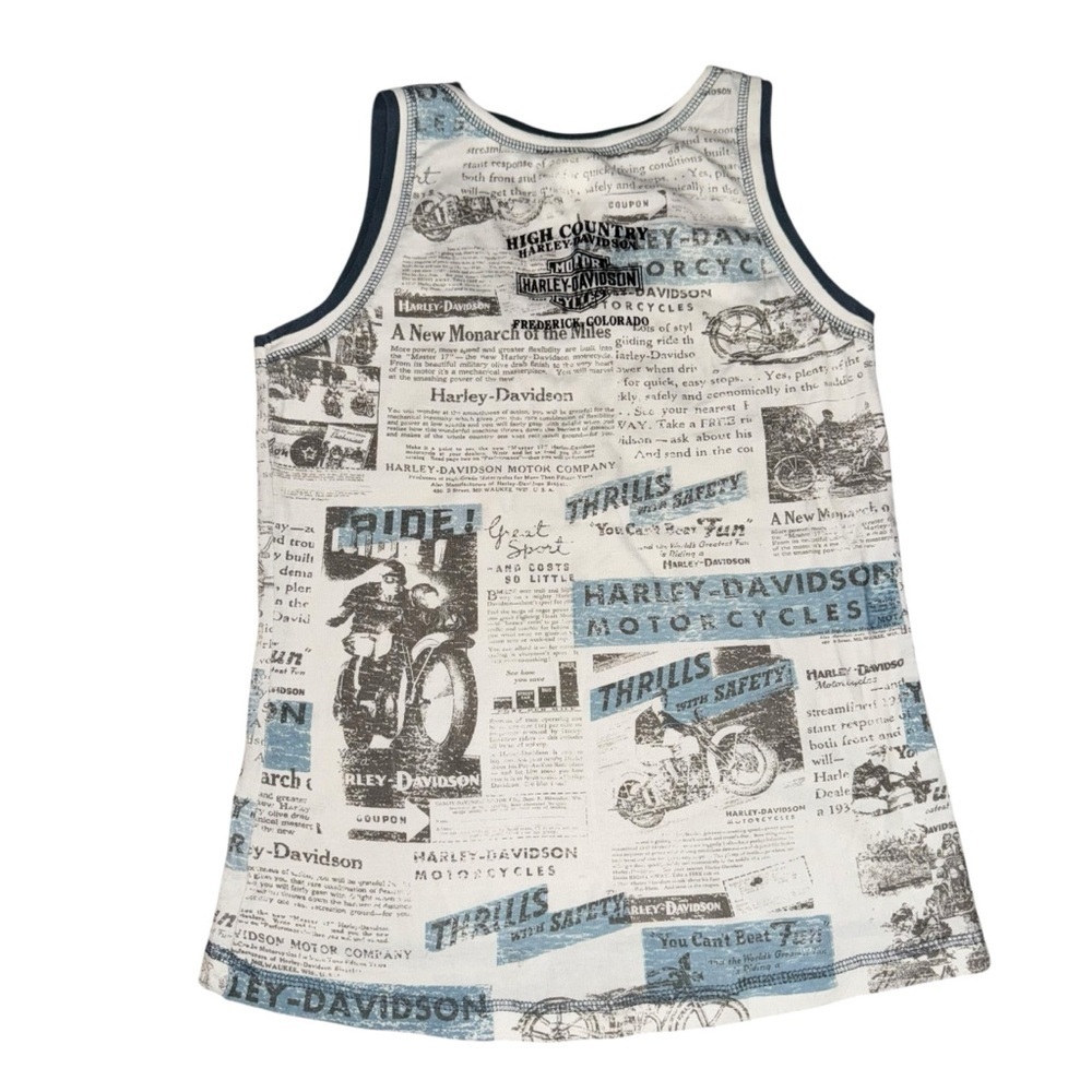Harley-Davidson Women’s Sleeveless Tank Top Graphic Tee 100% Cotton Small - Picture 3 of 8